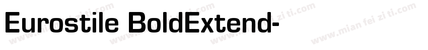 Eurostile BoldExtend字体转换